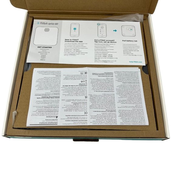 NEW BLACK Fitbit Aria Air FB203BK Bluetooth Digital Body Weight BMI Smart Scale - Picture 2 of 5